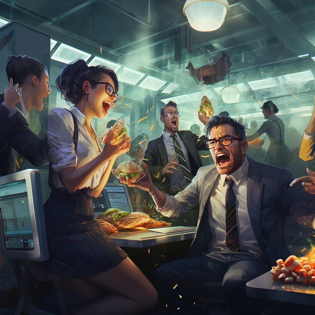 Chaos at the Corporate Cafeteria